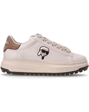 Karl Lagerfeld Lace-Up Low-Top Casual Shoes - Pink