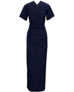 Proenza Schouler Sidney Short-Sleeved Dress - Blue