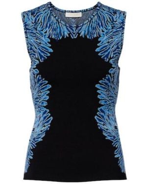 Ulla Johnson Aylin Knitted Jacquard Tank Top - Blue