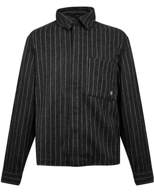 Represent Pinstripe Tailored Shirt - Black