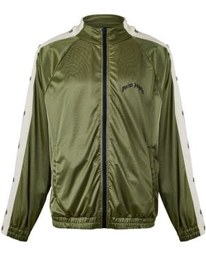 Palm Angels Color-Block Long Sleeve Jacket - Green