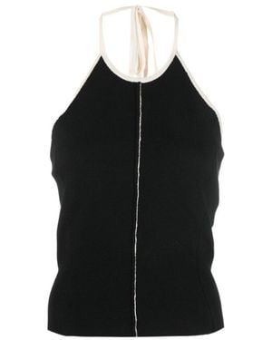 Sunnei Halterneck Knit Top - Black
