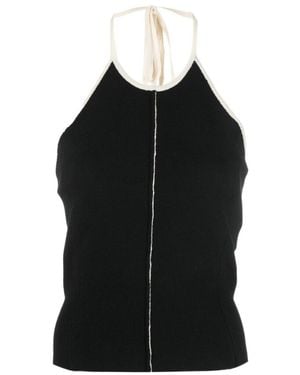 Sunnei Halterneck Knit Top - Black