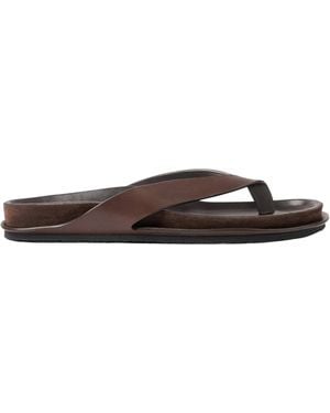 Jacquemus Les Tatanes Leather Sandals - Brown