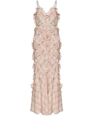 LoveShackFancy Ellietta Ruffled Maxi Dress - Natural