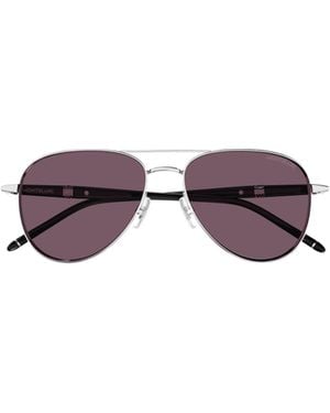 Montblanc Eyewear Pilot Frame Sunglasses - Purple