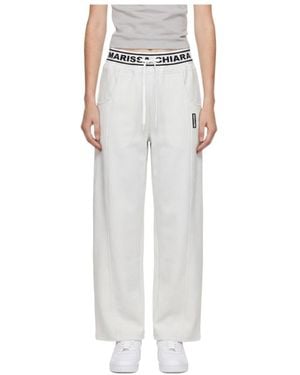 Marissa Chiara Drawstring Casual Trousers - White