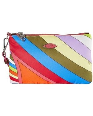 PUCCI Logo Clutch - Blue
