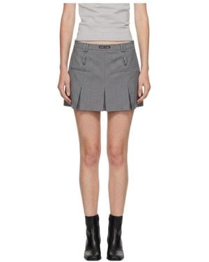 Marissa Chiara Belt Loop Skirt - Grey