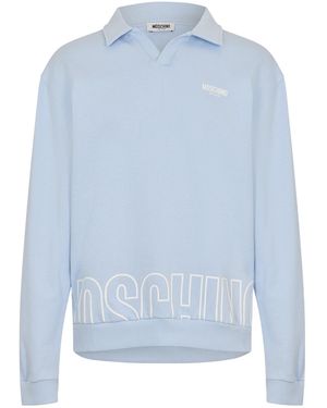 Moschino Longsleeve Polo Shirt - Blue