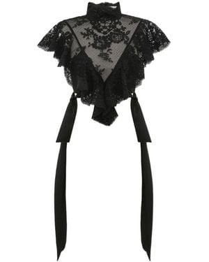 Zimmermann Luna Lace Bodice Top - Black