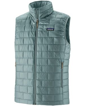 Patagonia Nano Puff Quilted Sleeveless Jacket - Blue