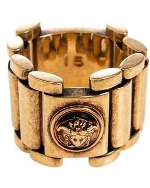 Versace Link Ring - Metallic