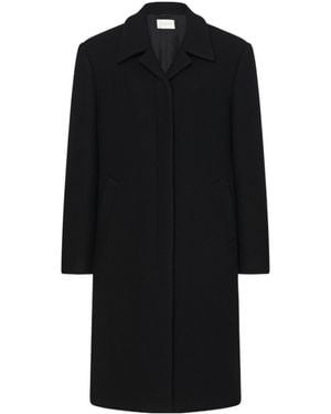 The Row Long-Sleeved Coat - Black