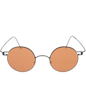 Lindberg Round Frame Sunglasses - Pink