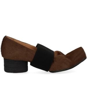 Uma Wang Strappy Ballet Shoes - Brown