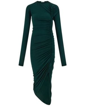 Ferragamo Ferragamo Asymmetric Dress - Green