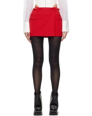 Dion Lee Lingerie Miniskirt - Red