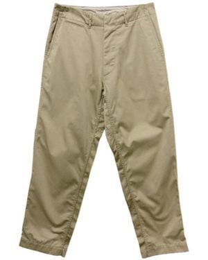 Nanamica Concealed-Fastening Straight Trousers - Natural