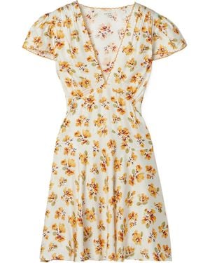 Doen Short-Sleeved Mini Dress - Metallic