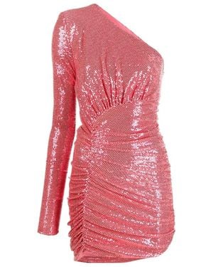 Alexandre Vauthier One-Shoulder Asymmetric Mini Dress - Pink