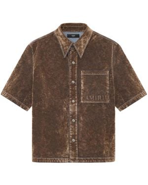 Amiri Short Sleeve Shirt - Brown