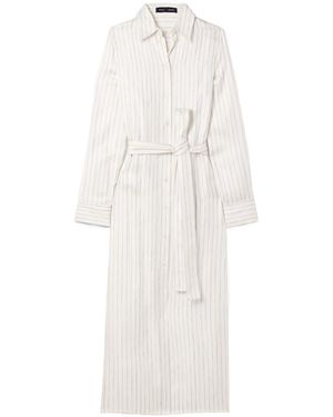 Proenza Schouler Silk Shirt Dress - White