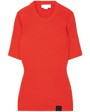 Stella McCartney Ribbed Crewneck Jumper - Red