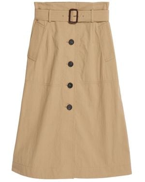 Weekend by Maxmara Button Skirt - Natural