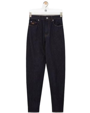 Loewe Anagram-Embroidered Slim-Fit Jeans - Blue