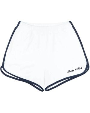 Sporty & Rich Elastic Waist Shorts - Multicolour
