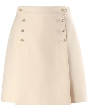 Dior Button-Down Skirt - Natural