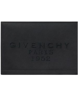 Givenchy Paris 1952 Signature Embroidered Clutch Bag - Black