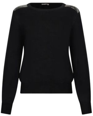 Liu Jo Bead-Embellished Top - Black