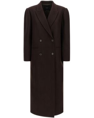 Twinset Double-Breasted Coat - Black