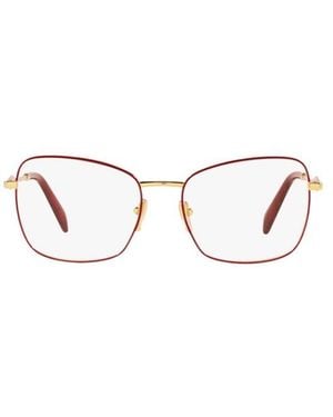 Prada Eyewear Square Frame Glasses - White