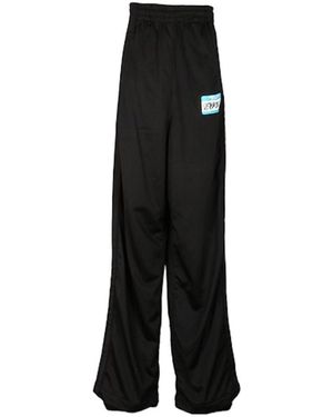 Vetements Logo Casual Trousers - Black