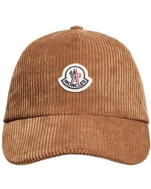 Moncler Corduroy Baseball Cap - Brown