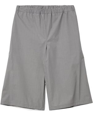 Rier Waxed Bermuda Shorts - Grey