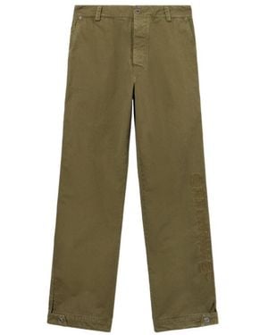 Off-White c/o Virgil Abloh Swimming Logo Carpenter Trousers - Green