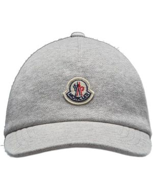 Moncler Logo Patch Baseball Cap - Gray