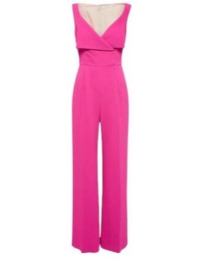 Emilia Wickstead Antica Crepe Jumpsuit - Pink