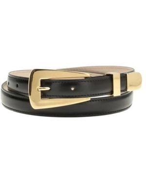 KHAITE Lucca Logo Printed Buckle Belt - White