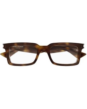 Saint Laurent Full-Rim Non-Prescription Glasses - White