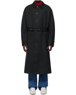 コート BALLY COAT (L0BA305FWOU03H U866) Navy Belted Coat by Bally on Sale