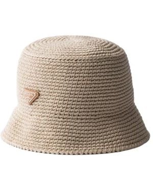 Prada Woven Bucket Hat - Multicolour
