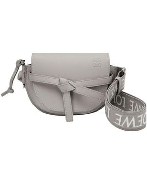 Loewe Mini Gate Dual Bag - Grey