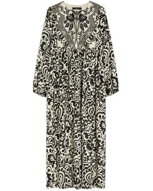 Weekend by Maxmara Anzio All-Over Patterned Dress - White