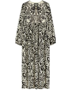Weekend by Maxmara Anzio All-Over Patterned Dress - White