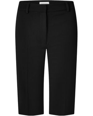 Magda Butrym Solid Color Casual Pants - Black